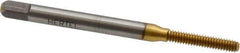 Hertel - #3-48 UNC H3 Thread Limit Bottoming Thread Forming Tap - High Speed Steel, TiN Finish, 1-13/16" OAL - Eagle Tool & Supply