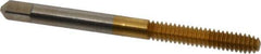 Hertel - #10-24 UNC H4 Thread Limit Bottoming Thread Forming Tap - High Speed Steel, TiN Finish, 2-3/8" OAL - Eagle Tool & Supply