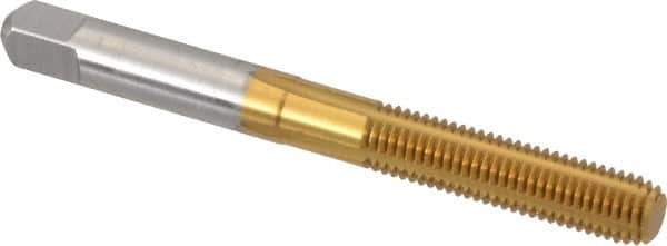 Hertel - 1/4-28 UNF H4 Thread Limit Bottoming Thread Forming Tap - High Speed Steel, TiN Finish, 2-1/2" OAL - Eagle Tool & Supply