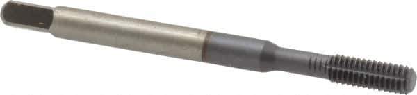 Hertel - M4x0.70 Metric Coarse D6 Thread Limit Bottoming Thread Forming Tap - High Speed Steel, TiCN Finish, 2-1/8" OAL - Eagle Tool & Supply