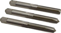 Hertel - 5/16-24 UNF, 4 Flute, Bottoming, Plug & Taper, Bright Finish, High Speed Steel Tap Set - 2-23/32" OAL, 2B/3B Class of Fit - Eagle Tool & Supply