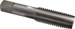 Hertel - 1-1/8 - 7 UNC 3B 4 Flute Bright Finish High Speed Steel Straight Flute Standard Hand Tap - Plug, Right Hand Thread, 5-7/16" OAL, H4 Limit - Eagle Tool & Supply