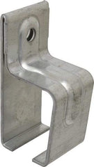 National Mfg. - 300 Lb Capacity, Galvanized, Single Box Rail Bracket - 2" Long, 4-1/2" High, 2-1/4" Wide - Eagle Tool & Supply