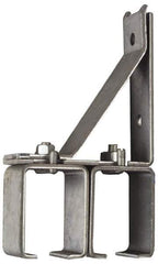 National Mfg. - 300 Lb Capacity, Galvanized, Double Splice Box Rail Bracket - 1-3/4" Long, 8-3/8" High, 4-1/2" Wide - Eagle Tool & Supply