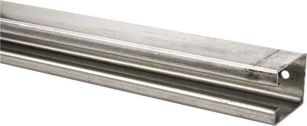 National Mfg. - 12 Ft Long, 450 Lb Capacity, Straight Boxrail - Galvanized, Series 5116 - Eagle Tool & Supply