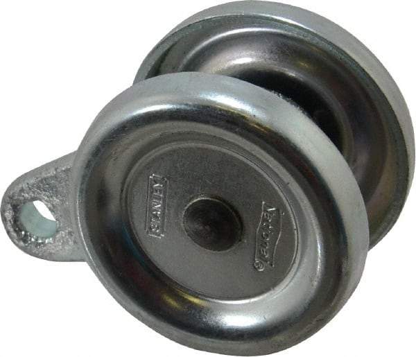 National Mfg. - Single Axle Box Rail Hanger with Bumper - Use with Square Box Track - Eagle Tool & Supply