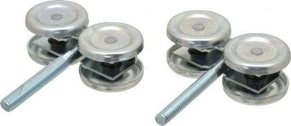 National Mfg. - 2 Piece, Zinc, Box Rail Hanger with Bolt - Use with Square Box Track - Eagle Tool & Supply
