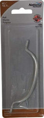 National Mfg. - 4.777" Long x 0.7" Wide x 1.005" High, Utility Pull - Zinc Plated, Steel, 4.153" Center to Center - Eagle Tool & Supply