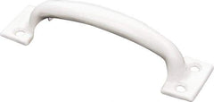 National Mfg. - 5.75" Long x 1-1/2" Wide x 1.34" High, Utility Pull - White Finish, Steel, 4.63" Center to Center - Eagle Tool & Supply