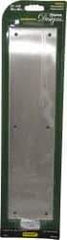 National Mfg. - 3-1/2" Wide x 15" OAL Nickel Push Plate - Satin Nickel Finish - Eagle Tool & Supply