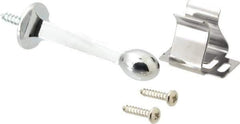 National Mfg. - 3" Projection Door Holder - Door & Wall Mount, Chrome Finish - Eagle Tool & Supply