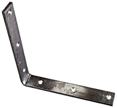 National Mfg. - 8" Long x 1-1/4" Wide, Steel, Corner Brace - Hot-Dipped Galvanized - Eagle Tool & Supply