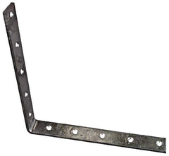 National Mfg. - 10" Long x 1-1/4" Wide, Steel, Corner Brace - Hot-Dipped Galvanized - Eagle Tool & Supply