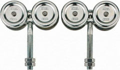National Mfg. - 2 Piece, Zinc, Box Track Trolley - Use with Square Box Track - Eagle Tool & Supply