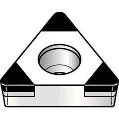 Kennametal - TCGW21.52 MT Grade KBH20 PCBN Turning Insert - Nano-Composite Finish, 60° Triangle, 1/4" Inscr Circle, 3/32" Thick, 1/32" Corner Radius - Eagle Tool & Supply