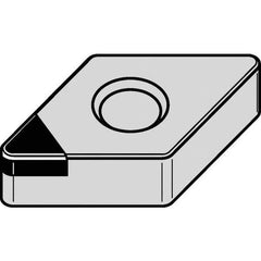 Kennametal - DNGA432 F Grade KD1400 Polycrystalline Diamond (PCD) Turning Insert - 55° Diamond, 1/2" Inscr Circle, 3/16" Thick, 1/32" Corner Radius - Eagle Tool & Supply