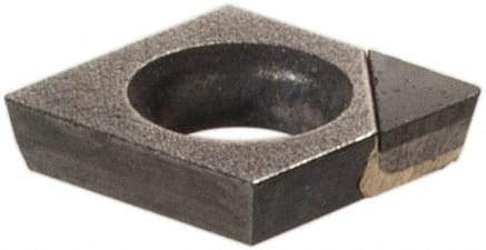 Kennametal - CDHB1.20.60.5 F Grade KD1400 Polycrystalline Diamond (PCD) Turning Insert - 80° Diamond, 5/32" Inscr Circle, 0.04 Thick, 0.0079" Corner Radius - Eagle Tool & Supply