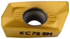 Kennametal - EP1004 HD Grade KC725M Carbide Milling Insert - TiN/TiCN/TiN Finish, 0.148" Thick, 0.4mm Corner Radius - Eagle Tool & Supply