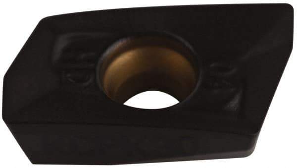 Kennametal - EP1004 HD Grade KCPK30 Carbide Milling Insert - TiN/TiCN/Al2O3 Finish, 0.148" Thick, 0.4mm Corner Radius - Eagle Tool & Supply
