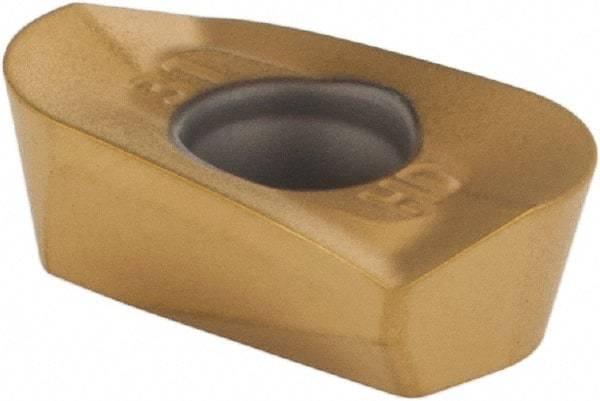 Kennametal - EP1031 Grade KC725M Carbide Milling Insert - TiN/TiCN/TiN Finish, 0.1476" Thick, 3.1mm Corner Radius - Eagle Tool & Supply