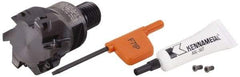 Kennametal - 1-1/2" Cut Diam, 1-1/2" OAL, Indexable Square Shoulder End Mill - M16 Modular Connection, 0° Lead Angle - Eagle Tool & Supply