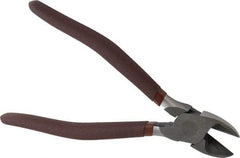 Paramount - 7-1/2" OAL, Diagonal Cutter - 1" Jaw Length x 31/32" Jaw Width, Oval Head, Double Injection Molded Handle - Eagle Tool & Supply