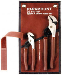 Paramount - 2 Piece Tongue & Groove Plier Set - Comes in Canvas Roll - Eagle Tool & Supply