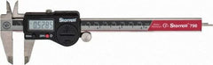 Starrett - 0 to 150mm Range, 0.01mm Resolution, IP67 Electronic Caliper - Stainless Steel with 1-1/2" Stainless Steel Jaws, 0.02mm Accuracy, Serial Output - Eagle Tool & Supply