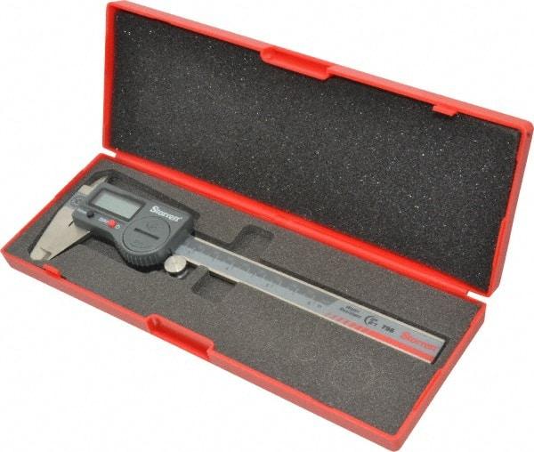 Starrett - 0 to 150mm Range, 0.01mm Resolution, IP67 Electronic Caliper - Stainless Steel with 1-1/2" Stainless Steel Jaws, 0.001" Accuracy, Serial Output - Eagle Tool & Supply