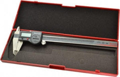 Starrett - 0 to 200mm Range, 0.01mm Resolution, IP67 Electronic Caliper - Stainless Steel with 1-7/8" Stainless Steel Jaws, 0.0015" Accuracy, Serial Output - Eagle Tool & Supply