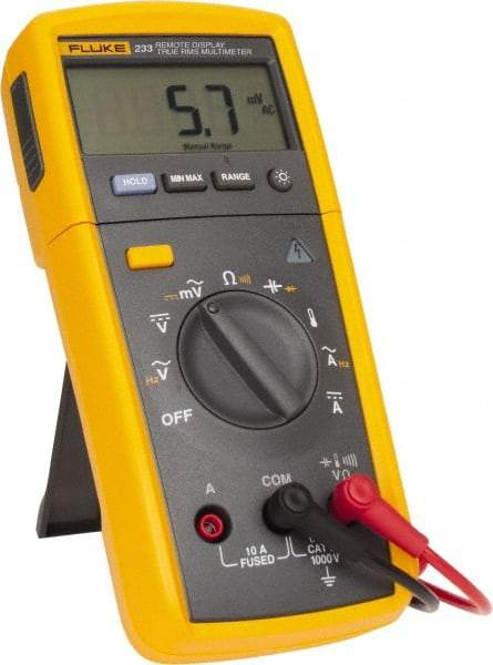 Fluke - 233, CAT IV, CAT III, 1,000 VAC/VDC, Digital True RMS Auto Ranging Manual Ranging Multimeter - 40 mOhm, Measures Voltage, Capacitance, Current, Resistance - Eagle Tool & Supply