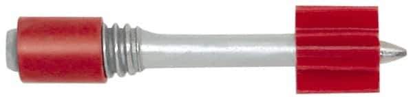 Powers Fasteners - 1/4-20 Thread, 0.145" Shank Diam, Grade 1062 Steel Powder Actuated Threaded Stud - 1" Shank Length, 1/2" Thread Length - Eagle Tool & Supply