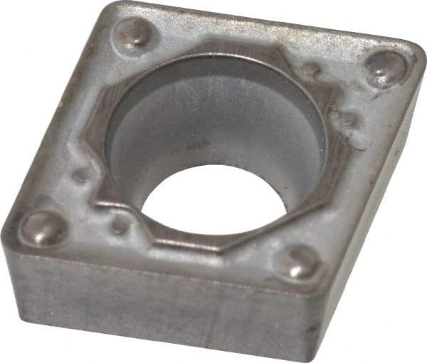 Kyocera - CCMT32.52 HQ Grade TN60 Cermet Turning Insert - TiCN/NbC Finish, 80° Diamond, 3/8" Inscr Circle, 5/32" Thick, 1/32" Corner Radius - Eagle Tool & Supply