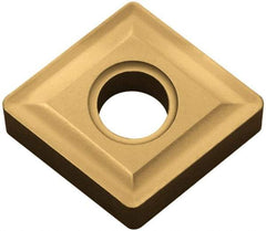 Kyocera - CNGA432 Grade TN60 Cermet Turning Insert - TiCN/NbC Finish, 80° Diamond, 1/2" Inscr Circle, 3/16" Thick, 1/32" Corner Radius - Eagle Tool & Supply