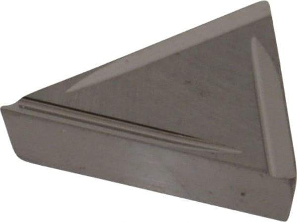 Kyocera - TPGR321 B Grade TN60 Cermet Turning Insert - TiCN/NbC Finish, 60° Triangle, 3/8" Inscr Circle, 1/8" Thick, 1/64" Corner Radius - Eagle Tool & Supply