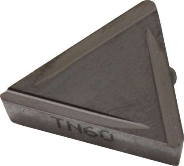 Kyocera - TPGR322 B Grade TN60 Cermet Turning Insert - TiCN/NbC Finish, 60° Triangle, 3/8" Inscr Circle, 1/8" Thick, 1/32" Corner Radius - Eagle Tool & Supply