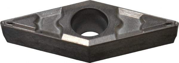 Kyocera - VBMT221 GP Grade TN60 Cermet Turning Insert - TiCN/NbC Finish, 35° Diamond, 1/4" Inscr Circle, 1/8" Thick, 1/64" Corner Radius - Eagle Tool & Supply