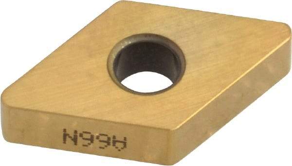 Kyocera - DNGA433 T00625 Grade A66N Ceramic Turning Insert - Al2O3/TiC/TiN Finish, 55° Diamond, 1/2" Inscr Circle, 3/16" Thick, 3/64" Corner Radius - Eagle Tool & Supply