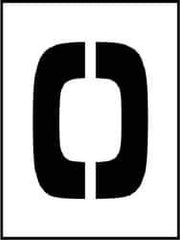 NMC - 0 to 9 Number Set Stencil - 12 Inch High x 12 Inch Wide Character x 0.06 Inch Thick, Polyethylene - Eagle Tool & Supply