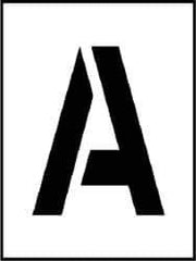 NMC - A to Z Letter Set Stencil - 8 Inch High x 8 Inch Wide Character x 0.06 Inch Thick, Polyethylene, English - Eagle Tool & Supply