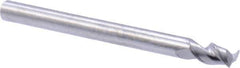 M.A. Ford - 5/32", 5/16" LOC, 5/32" Shank Diam, 2" OAL, 2 Flute, Solid Carbide Square End Mill - Single End, Uncoated, 37° Helix, Centercutting, Right Hand Cut, Right Hand Flute, Series 136 - Eagle Tool & Supply