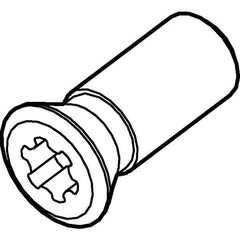 Kennametal - Torx Cap Screw for Indexable Milling Cutters - M2.5x0.45 Thread, For Use with Inserts - Eagle Tool & Supply