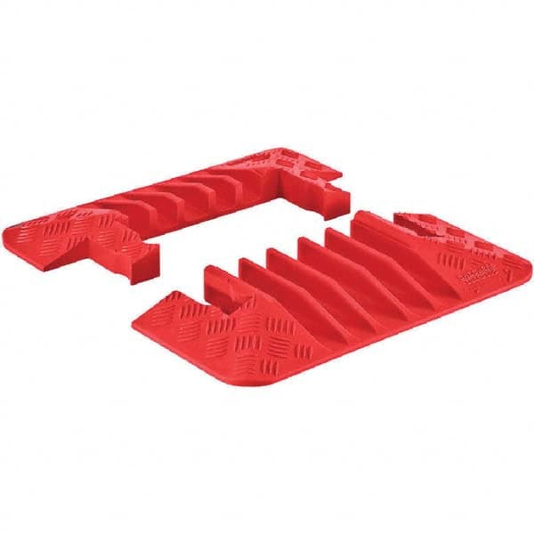 Checkers - On Floor Cable Covers Cover Material: Polyurethane Number of Channels: 5 - Eagle Tool & Supply