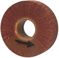 Brite Star - 6" Diam 220 Grit Aluminum Oxide Unmounted Flap Wheel - 2" Hole, 2" Wide, Density 7, Coated, Grade Very Fine, 3,400 Max RPM - Eagle Tool & Supply