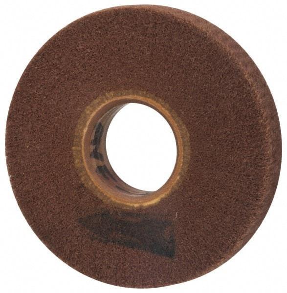 Brite Star - 6" Diam 220 Grit Aluminum Oxide Unmounted Flap Wheel - 2" Hole, 1" Wide, Density 7, Coated, Grade Very Fine, 3,400 Max RPM - Eagle Tool & Supply