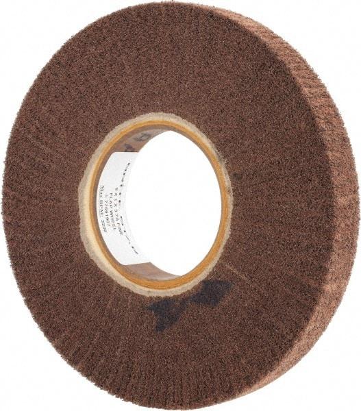 Brite Star - 8" Diam 180 Grit Aluminum Oxide Unmounted Flap Wheel - 3" Hole, 1" Wide, Density 7, Coated, Grade Fine, 3,200 Max RPM - Eagle Tool & Supply