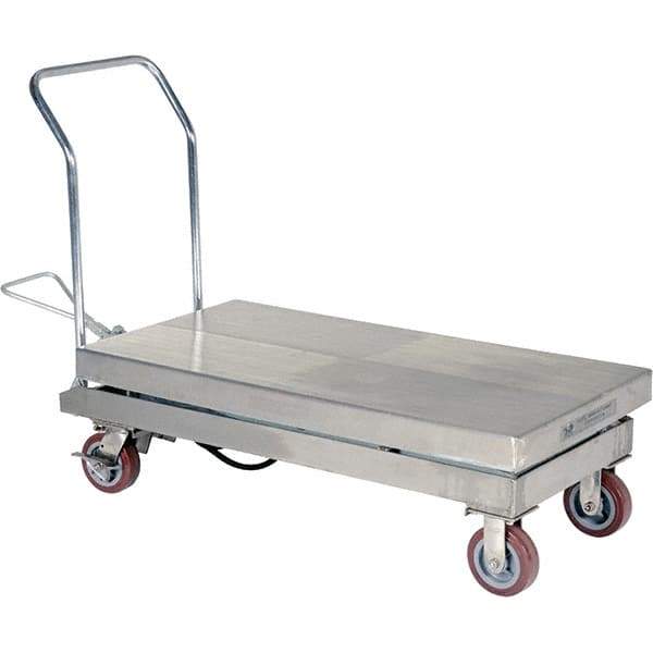 Vestil - 2,000 Lb Capacity Hydraulic Scissor Lift - 15" to 39" Lift Height, 47" Platform Length x 24" Platform Width - Eagle Tool & Supply