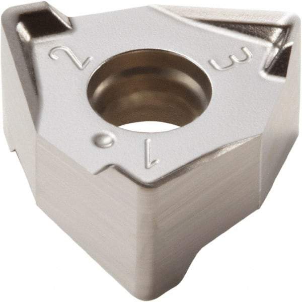 Seco - XNEX080608 M08 Grade H25 Carbide Milling Insert - Uncoated, 1/4" Thick, 0.491" Inscribed Circle - Eagle Tool & Supply