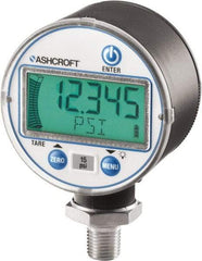 Ashcroft - 2-1/2" Dial, 1/4 Thread, 0-1,000 Scale Range, Pressure Gauge - Lower Connection Mount, Accurate to ±0.25% of Scale - Eagle Tool & Supply