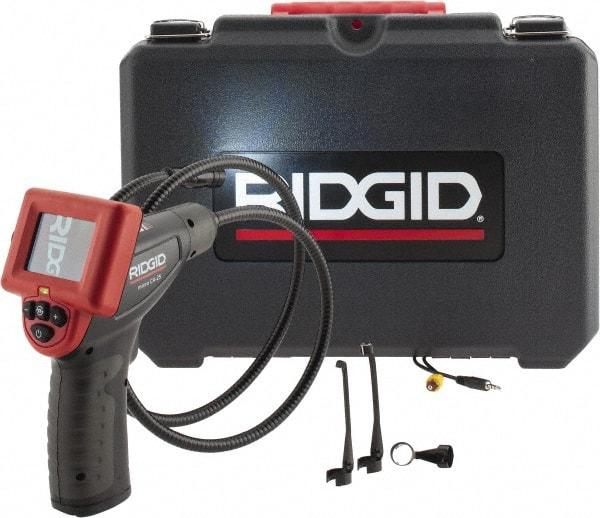 Ridgid - Inspection Camera with 3 Ft. Probe - 3/4 Inch Probe Diameter, 2.4 Inch Display, 480 x 234 Resolution - Eagle Tool & Supply